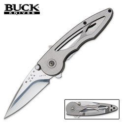 Buck Knives® Rush™ ATS-34 Steel Knife Gun Metal Grey
