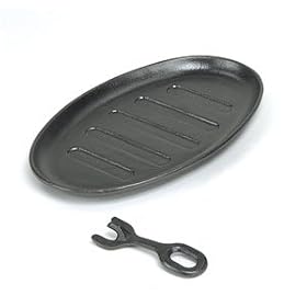 Cast Iron Oval Skillet with Removable Handle by Market Merchants