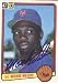 Mookie Wilson, New York Mets, 1983 Donruss Autographed Card