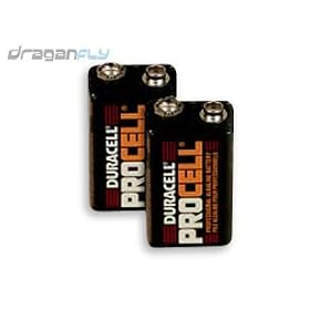 Two 9 Volt Batteries For Your Mach RC Airship, Eyecam Or Bladerunner Transmitter by Draganfly Innovations Inc