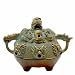 Unique Unusual Interesting New Age Gift Idea - 5" Chinese Brass Temple Incense Burner Censor - Dragon