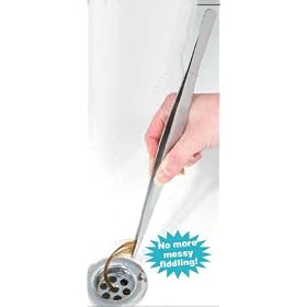GIANT BATHROOM TWEEZERS, FOR GRABBING HAIR ETC FROM PLUG HOLES