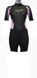 Ladies Size 12 (M) Pink Shortie Wetsuit. 3mm Neoprene, Wind Proof Panel front & back. Ladies Size 12 (M) Pink Shortie Wetsuit. 3mm Neoprene, Wind Proof Panel front & back.