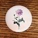 FLOWERS PURPLE DOUBLE OPIUM POPPY DRAWER PULLS KNOBS