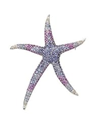 14K White Gold Gen Iolite, Amethyst, Tanzanite & Diamond Pendant\Br