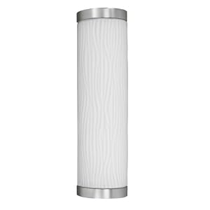 American Fluorescent FUW213SNEC Fusion Outdoor Sconce, Unique Smooth White Glass Diffuser... by American Fluorescent