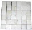 4x4 sample of 2x2 White Marble Polished Mosiac Sheets on 12x12 sheet