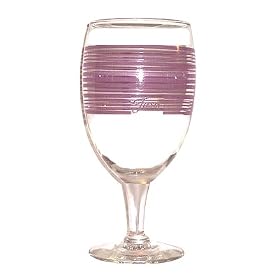 Fiesta Heather Stripe 16-ounce Glass Goblet by Fiestaware