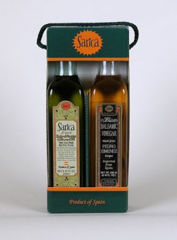 Olive Oil & White Balsamic Vinegar Twin Pack ( 250ml Each ) by Sarica Foods