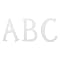 Wooden Monogrammed Letters - White