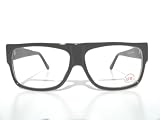 BLACK 80's Old Skool Rap Rectangular Hip Hop EYEGLASSES Glasses EyeGlass Frames Mens by 
