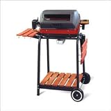 Meco 9329w 9000 Series Deluxe Cart Electric Grill with Rotisserie