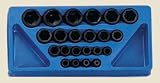 22pc 1/2 Dr. SAE Impact Socket Set