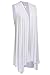 Meaneor Sleeveless Cardigans for Women Lightweight Open Front Draped Vest S-XXL