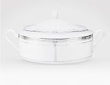 Noritake Palmer Platinum Covered Vegetable Bowl