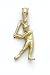 14K Baseball Batter Pendant - GHRM2415
