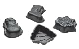 Kaiser Bakeware Four Piece Christmas Mini Mold Set