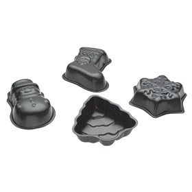 Kaiser Bakeware Four Piece Christmas Mini Mold Set by Kaiser