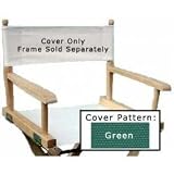 Director's Chair Seat Cover - Frame sold Separatel (Green Solid)