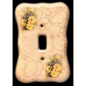 Click here to buy Switchplates Marble Porcelain, Porcelain Single Toggle or Dimmer Switchplate by Renovator's Supply.