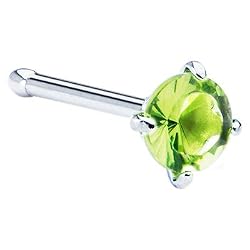 Peridot Green Cubic Zirconia Nose Bone
