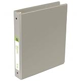 Wilson Jones Basic Round Ring Binder, 1 1/2 Inch Capacity, 8.5 x 11 Inches, Gray (W368-34NM)