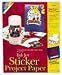 Avery Sticker Project Paper, 8.5 x 11 Inches, White, Pack of 15 (03383)