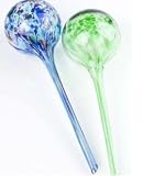 2x Aqua Globes Plant Glass Watering Bulb New In Colour Box