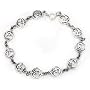 Sterling Silver OM Absolute Hindu Symbol Yoga Bracelet