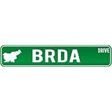 New  Brda Drive - Sign / Signs  Slovenia Street Sign City
