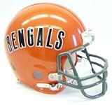 Cincinnati Bengals 1968-79 Throwback Pro Line Helmet Features Official Team Decals