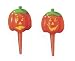 Jack-o-Lanter 3D Cupcake Picks - 6ct
