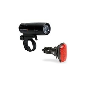 Blackburn Voyager 3.3 Bicycle Headlight and Mars 1.0 Taillight Combo Pack by Blackburn