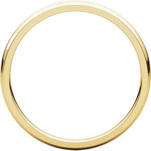 18K Yellow Gold Light Comfort Fit Band, Size 10 / 02.00 mm