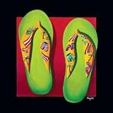 Key West Thongs, Art Poster by Naylor Mary, size 12