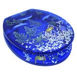 Dolphins Resin Novelty Toilet Seat with Metal Round Hinges