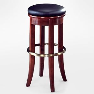 Swivel Bar 30 Stool with Cherry Finish by Homestyles