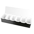 Excellante Stainless Steel 6 Compartment Condiment Dispenser