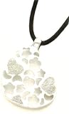 Necklace and Pendant Set - Sterling Silver Heart Pendant with 16 Cord Necklace