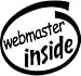 Webmaster Inside Vinyl Graphic Sticker Decal