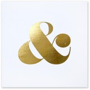 Ampersand Gold Foil Painting Print