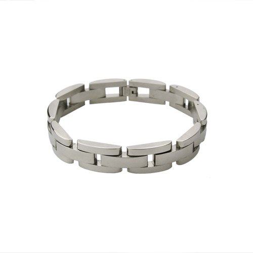 Men's Stainless Steel Polished Link Bracelet, 8.5
