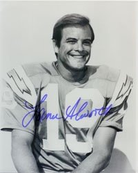 Alworth, Lance Autographed/Hand Signed 8x10 Photo B&W