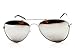 T011-cp Triple Crown Aviator Pilot CHP Metal Sunglasses (Silver-mirrored)