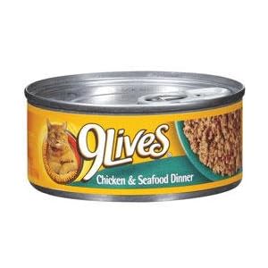 9Lives Chicken and Seafood Dinner Canned Cat Food by 