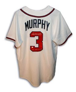 Dale Murphy Signed Atlanta Braves White Jersey - NL MVP 82, 83