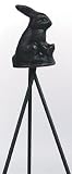 Bosmere E300 59 Inch Vine Support with Bunny Cast Iron Finial