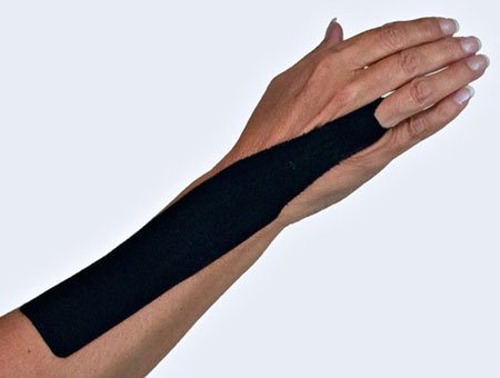 SpiderTech - Wrist Spider (2 per package) - Precut Kineseology Tape - Black