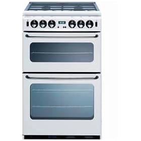 55cm Gas Cooker c/w 4 Burner Gas Hob Silver Steel (550SIDLM_SIS)