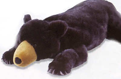 31WZ3F67Z7L Stuffed Floppy Black Bear